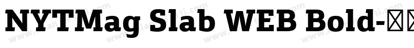 NYTMag Slab WEB Bold字体转换